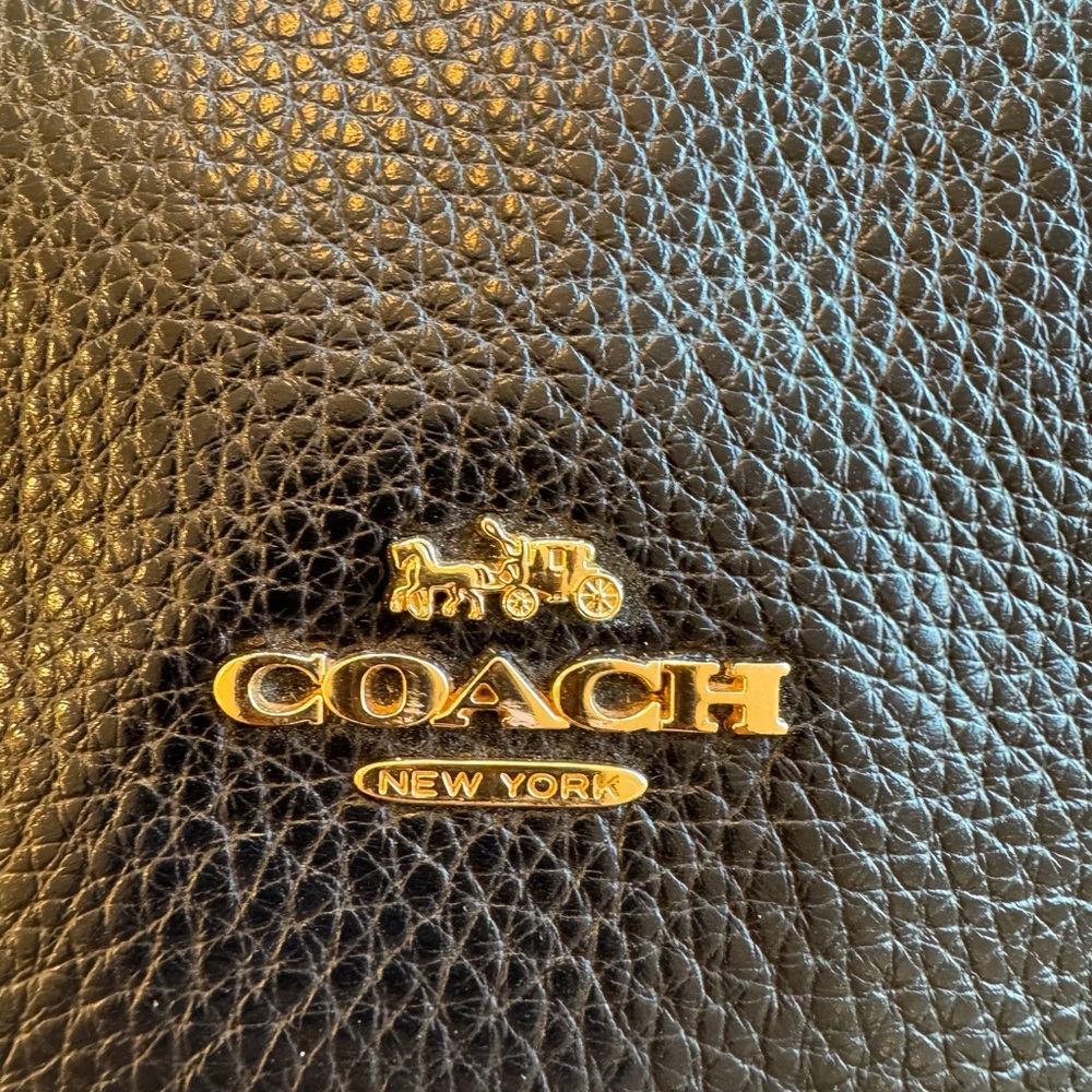 Coach Black Leather Shoulder Bag - Picture 3 of 16